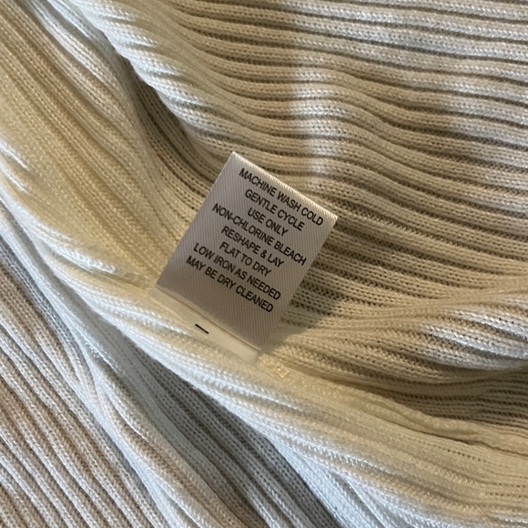 Anthropologie Rue and Willow Cream Ribbed Maxi Cardigan - Picture 15 of 16